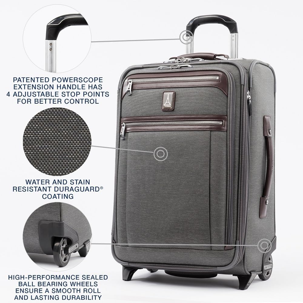Platinum Elite Softside Expandable Carry on Luggage - Image 5